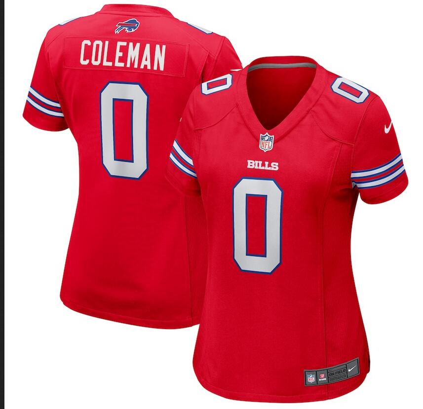 Women Buffalo Bills Keon Coleman Nike Red Alternate Game Jersey